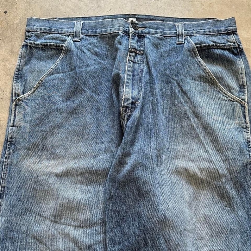 Baggy Carpenter Girbaud Wide Leg Denim Jeans Surf Summer Vintage Y2K 40x32 - Picture 7 of 8